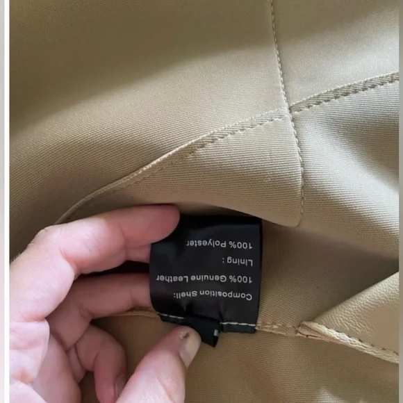 Ducie London Tan Leather Jacket M - Picture 6 of 8